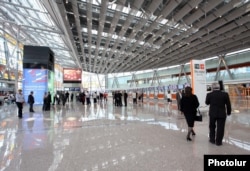 Armenia - The newly built flight terminal of Zvartnots international airport.