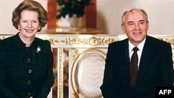 Britaniya baş naziri Margaret Thatcher SSRİ-nin sonuncu prezidenti Mixail Qorbaçovla