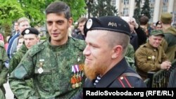 A file photo of Donetsk separatist leaders Mikhail Tolstykh, aka Givi (left) and Arseny Pavlov, aka Motorola. Both men have since been assassinated.