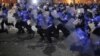 Poliția în acțiune la protestele antiguvernamentale de la București, 1 februarie 2017