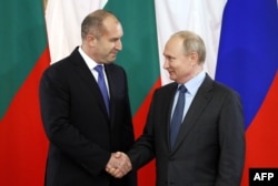 Переговоры Румена Радева и Владимира Путина в Петенрбурге в 2019 году