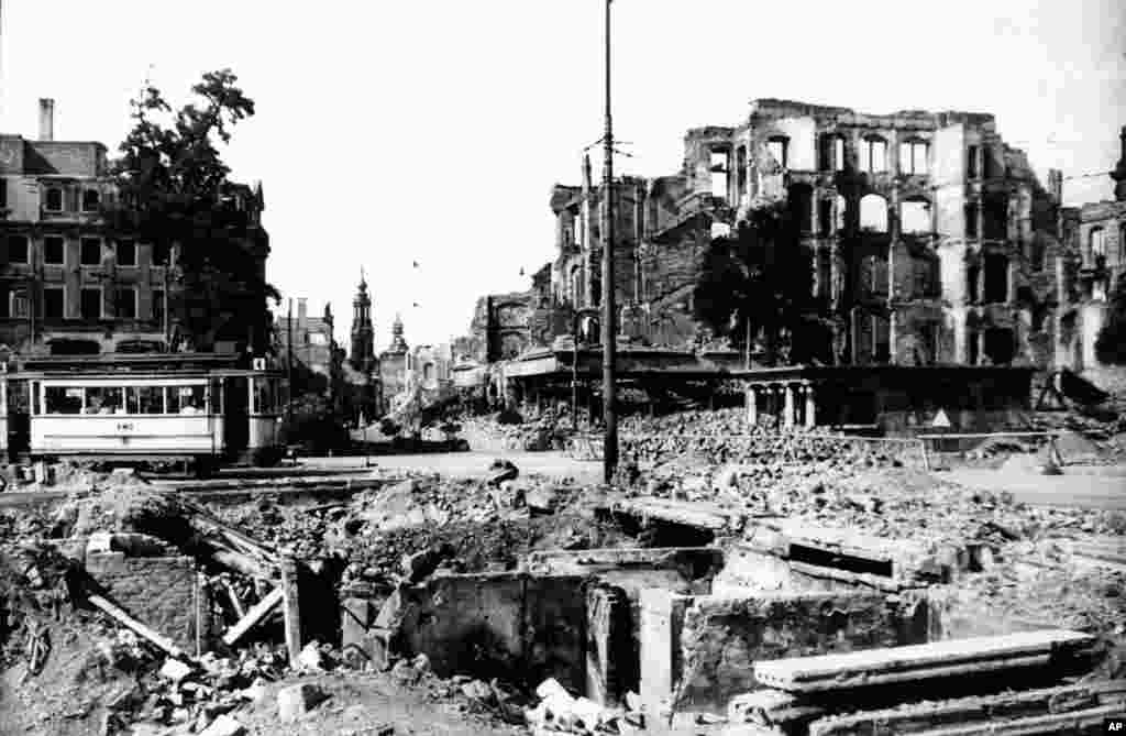 As well as "demoralizing" the population, one aim of the Dresden bombings was to clog the roads of eastern Germany with refugees to prevent Nazi reinforcements redeploying to meet the Soviet advance in the east. 