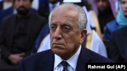 U.S. special representative for Afghanistan, Zalmay Khalilzad attended the inauguration ceremony for Afghan President Ashraf Ghani at the presidential palace in Kabul on March 9.