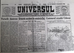 Ziarul „Universul”. Sursă: Biblioteca Centrală Universitară, Iași