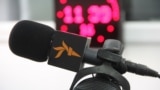 Kyrgyzstan: Azattyk Radio's logo - Media - Microphone, "Azattyk Media" - RFE/RL's Kyrgyz Service