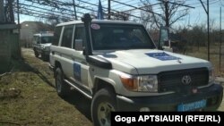 Автомобиль Миссии наблюдателей ЕС в Грузии (иллюстративное фото)