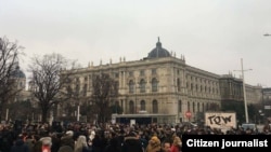 تجمع ایرانیان مقیم اتریش در حمایت از معترضان ایرانی
