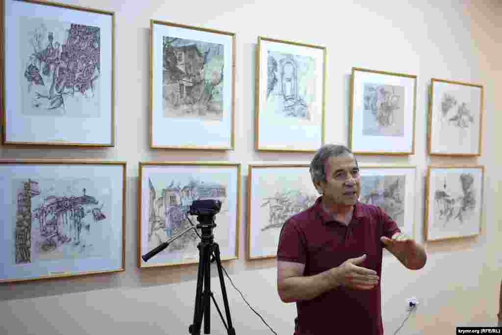 Кожна робота Нетовкіна унікальна, розповів на відкритті виставки заслужений художник України, член Спілки кримськотатарських художників Айдер Алієв.