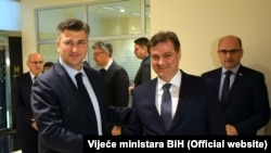 Andrej Plenković i Denis Zvizdić, Mostar