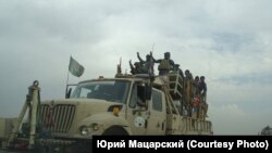 Боевой автомобиль шиитской милиции вблизи Мосула