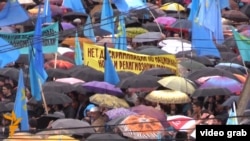 Массовая акция крымских татар по случаю 70-й годовщины сталинской депортации