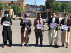 Civil society activists in Herat staged a demonstration calling for justice for the victims.