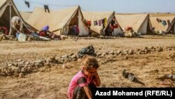 یک کمپ ایزدی ها در شمال عراق