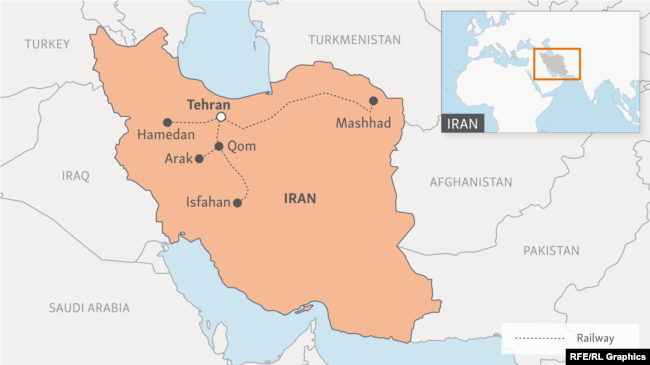 Map Of Rail Way Projects In Iran