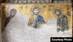 Деисус. Мозаика второй половины XIII века