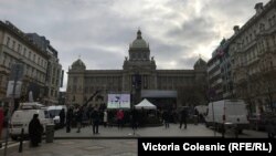 Памятная акция на Вацлавской площади. 16 января 2019 г.