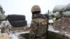 Armenia - An Armenian soldier on combat duty on the border with Azerbaijan, 30Dec2015.