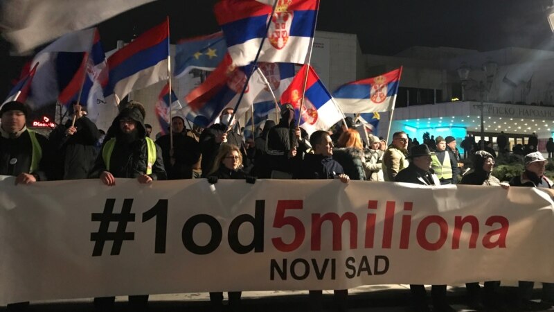 Protest 'Jedan od pet miliona' širom Srbije