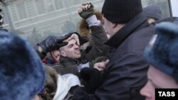 Gay Rights Activists, Protesters Scuffle