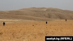 Кыргыз-өзбек чек арасы. Кадамжай району, Баткен облусу. 