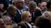 Хиллари Клинтон, Билл Де Блазио (справа) во время президентской кампании