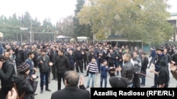 Nardaran obasyndaky protestler, Baku, 26-njy noýabr, 2015.