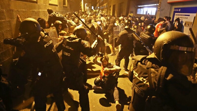 კატალონიაში საპროტესტო აქციების დროს 70 ადამიანი დაშავდა, პოლიციამ 50 აქტივისტი დააკავა