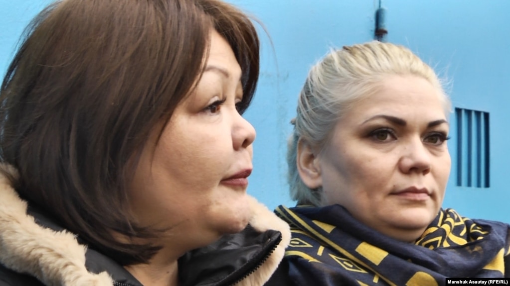  Aiman Omarova (left) believes her dog was killed as a warning. (file photo)