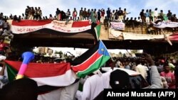 Pamje nga protestat në Sudan.