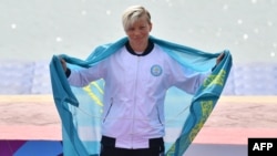 Инна Клинова Азия ойындарында жеңіске жеткен сәт.