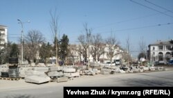 Севастопольцы возмущены деревьями, посаженными на клумбе для цветов