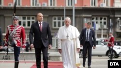 Папа Франциск и президента Румен Радев.