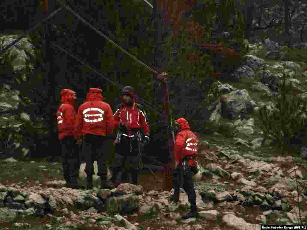 Bosnia-Herzegovina - Actions of mountain rescue services from Bosnia, Serbia and Croatia, Mostar 1Dec2012.