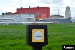 Pipelines at a Eustream gas delivery station in the eastern Slovak town of Velke Kapusany, near the border with Ukraine.