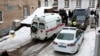 Ռուսաստան - Բժիշկները, փրկարարները և ոստիկանները դեպքի վայրում, Պերմ, 20-ը հունվարի, 2020թ.