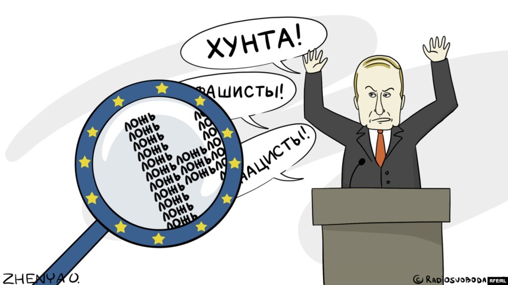 Карикатура Евгении Олийнык