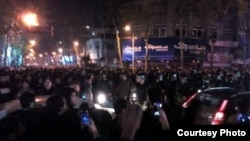 Protests in the northern Iranian city of Rasht on December 29-30.