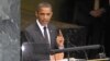 U.S. -- U.S. President Barack Obama speaks during the Millennium Development Goals Summit at the U.N. headquarters in New York, 22Sep2010