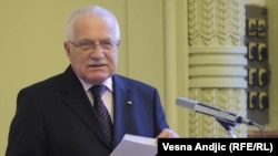 Presidenti i Çekisë, Vaclav Klaus.