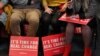 Прыхільнікі лейбарыстаў перад сустрэчай зь лідэрам партыі Джэрэмі Корбінам, 5 лістапада 2019 