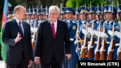 Milos Zeman və İlham Əliyev
