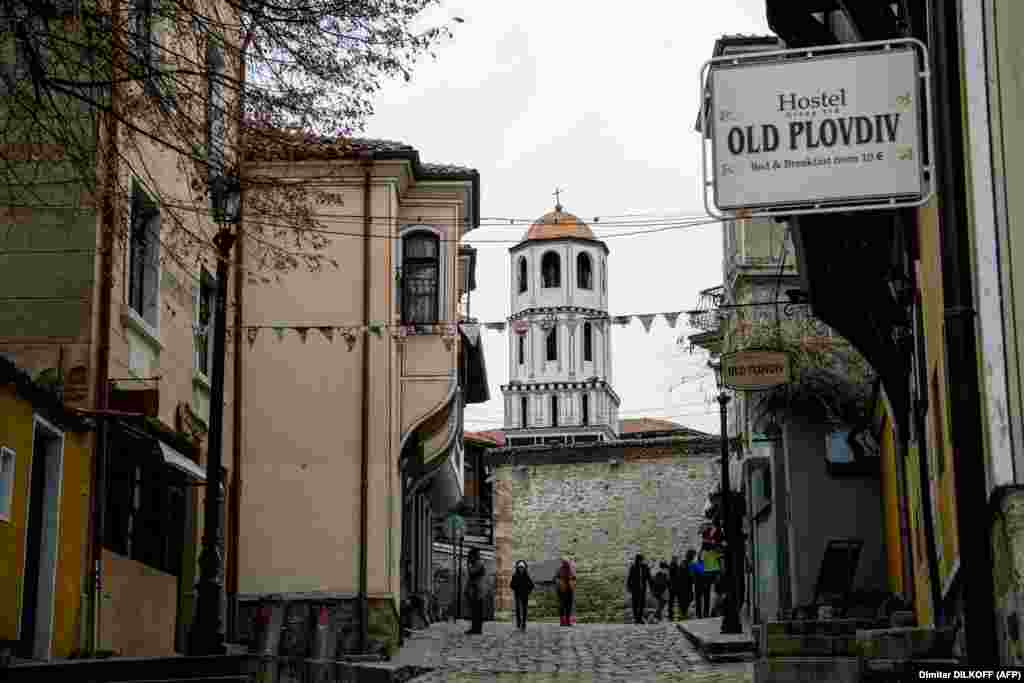 A neighborhood in Plovdiv's old town