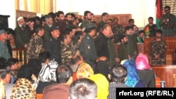 Nineteen people accused of killing a 27-year-old woman named Farkhunda in March appeared in court in Kabul on May 2.