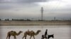 The new power line spans the Afghan-Uzbek border