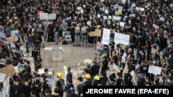 Protesta në Hong Kong. 