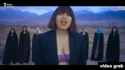 A 19-year-old singer has set off a debate over freedom and feminism in Kyrgyzstan, with many complaining about the way she is dressed in her music video. She makes no apologies.