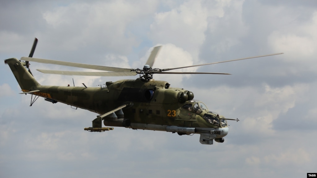 Російський гелікоптер Мі-24, фото ілюстративне