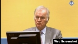 Ratko Mladić u sudnici Haškog tribunala
