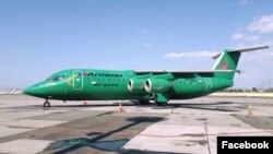 Armenia -- An Armenia Airways plane parked on tarmac at Zvartnots Airport, Yerevan, May 3, 2019.