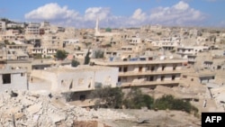 Сирийский город Дарат Аззах рядом с Алеппо – после бомбардировки 
